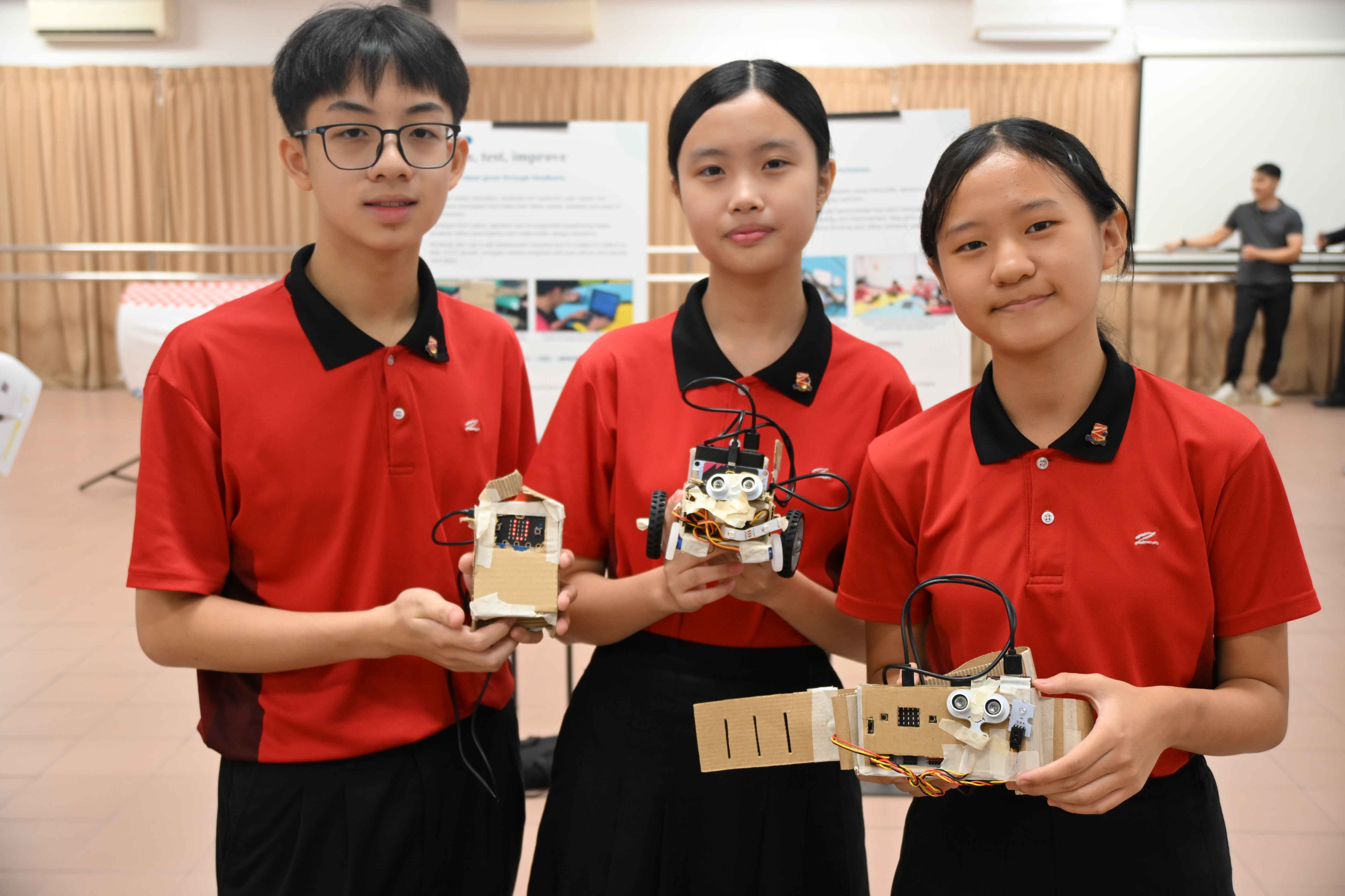 ALP students proud to show off their projects to the ASEAN delegates.
